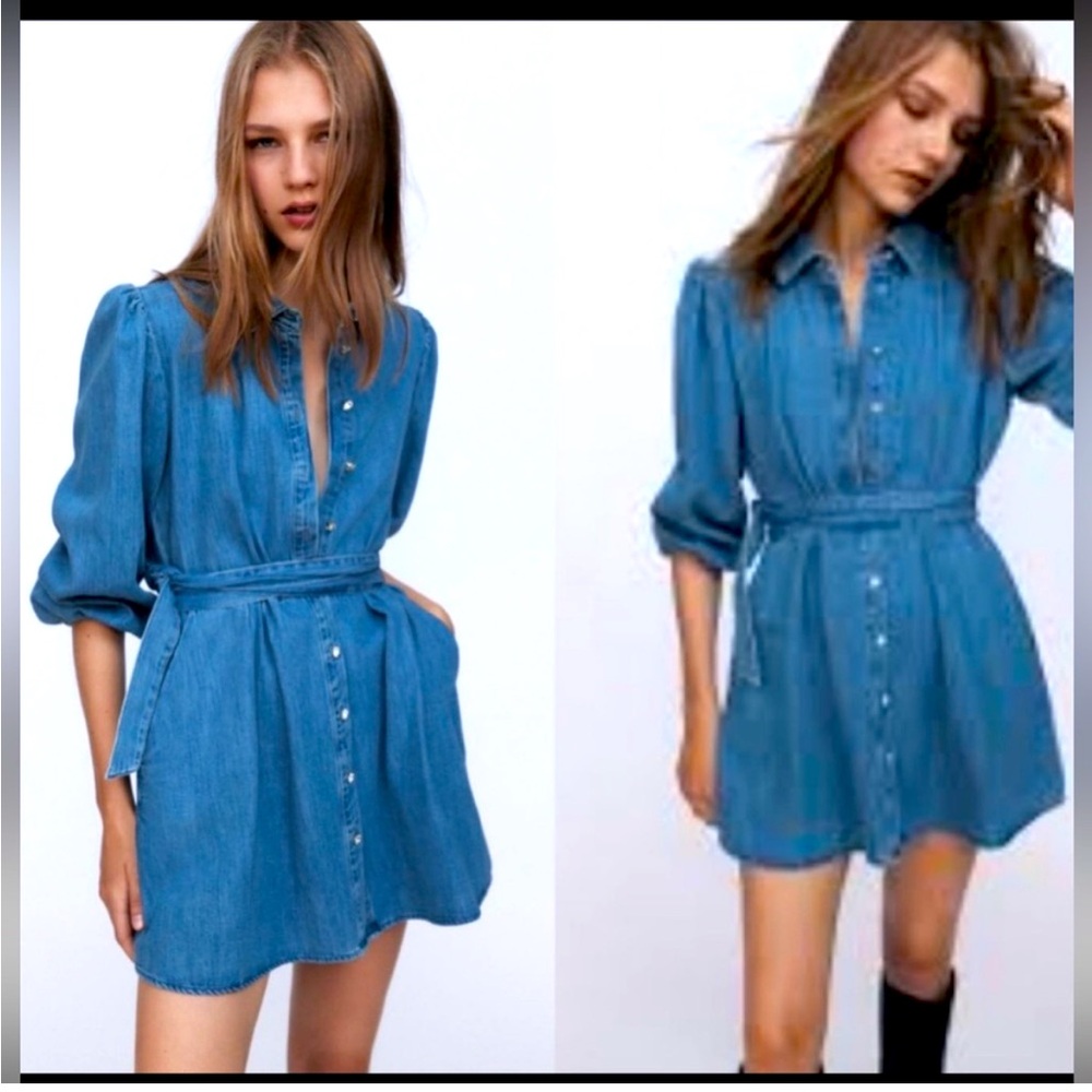 Zara denim dress size M BoHo, spring, and summer fall and winter